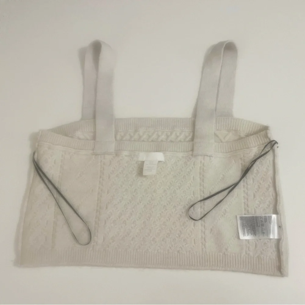 🗽H&M Beige Cable Knit Tank | Size :L - Picture 8 of 12